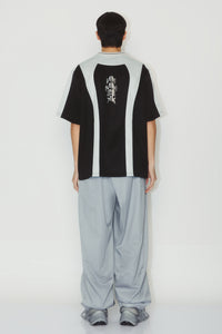 LAMAR CARROT WIDE TROUSERS TRADEWIND BLUE