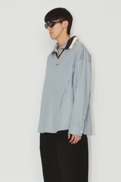 MANCHESTER PULLOVER SHIRT TRADEWIND BLUE