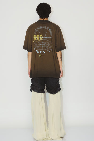 SAVA STAINED OVERSIZED ESTATE TEE DARK OLIVE