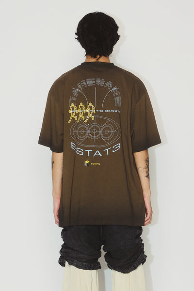 SAVA STAINED OVERSIZED ESTATE TEE DARK OLIVE