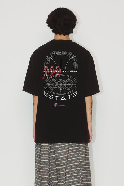SAVA WASHED OVERSIZED ESTATE TEE EUPHORIC BLACK