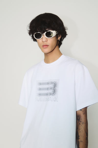 DIAW BLUEPRINT LOGO TEE SPURS WHITE (NAMESAKE EXCLUSIVE)