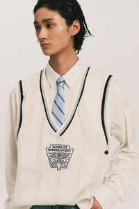 NAMESAKE LOGO OFFICE TIE POWDER BLUE