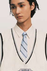NAMESAKE LOGO OFFICE TIE POWDER BLUE