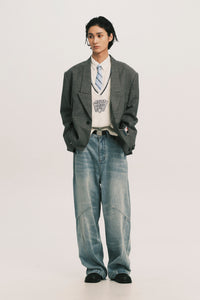 NAMESAKE LOGO OFFICE TIE POWDER BLUE