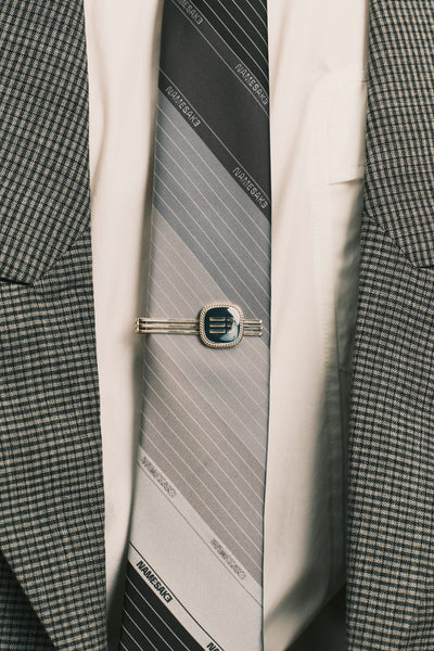 ROPE CREST TIE CLIP CHAMPAGNE GOLD