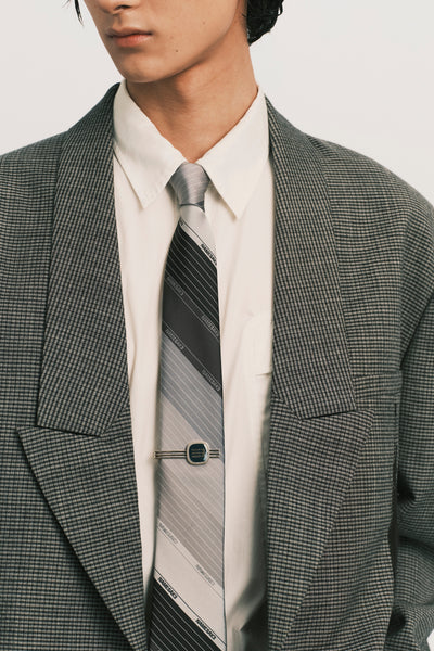 ROPE CREST TIE CLIP CHAMPAGNE GOLD