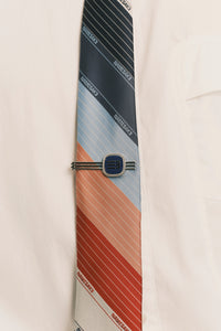 ROPE CREST TIE CLIP WINE SILVER