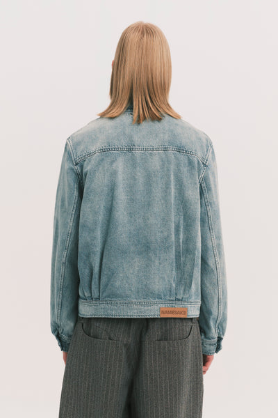 ANCOR II SHAWL COLLAR DENIM JACKET LIGHT AQUA (NAMESAKE EXCLUSIVE)