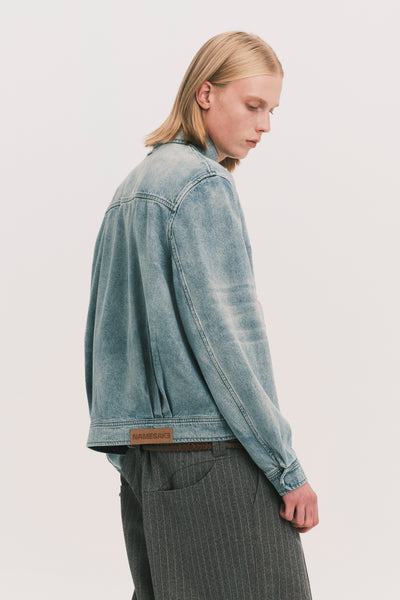 ANCOR II SHAWL COLLAR DENIM JACKET LIGHT AQUA (NAMESAKE EXCLUSIVE)