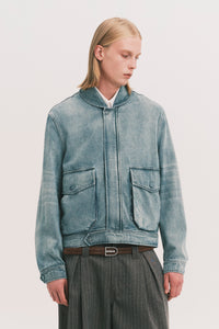 ANCOR II SHAWL COLLAR DENIM JACKET LIGHT AQUA (NAMESAKE EXCLUSIVE)