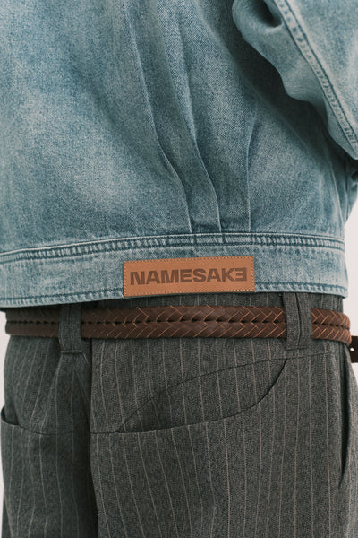 ANCOR II SHAWL COLLAR DENIM JACKET LIGHT AQUA (NAMESAKE EXCLUSIVE)