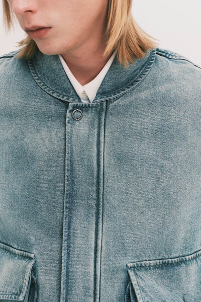 ANCOR II SHAWL COLLAR DENIM JACKET LIGHT AQUA (NAMESAKE EXCLUSIVE)