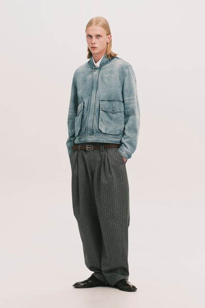 ANCOR II SHAWL COLLAR DENIM JACKET LIGHT AQUA (NAMESAKE EXCLUSIVE)