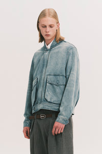 ANCOR II SHAWL COLLAR DENIM JACKET LIGHT AQUA (NAMESAKE EXCLUSIVE)