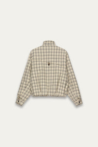 ROSS HARRINGTON BLOUSON CREAM PLAID