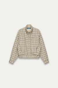 ROSS HARRINGTON BLOUSON CREAM PLAID