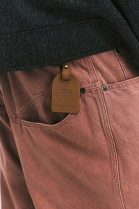 CARTER N WIDE LEG JEANS DUSTY MAUVE