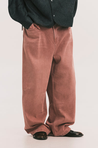 CARTER N WIDE LEG JEANS DUSTY MAUVE