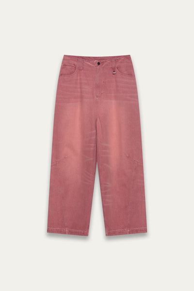 CARTER N WIDE LEG JEANS DUSTY MAUVE
