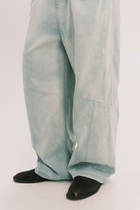 CARTER N WIDE LEG JEANS SALT GREEN