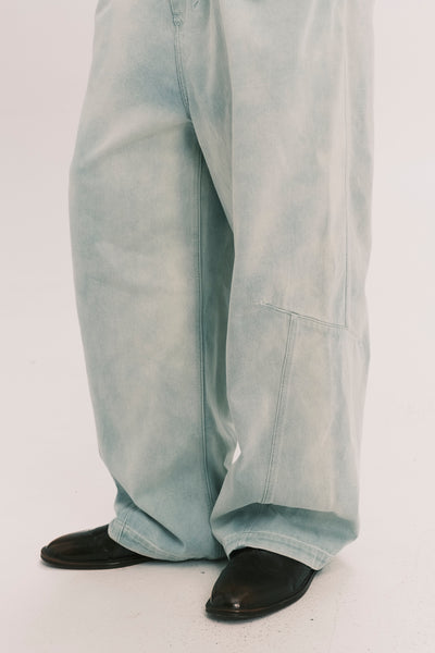 CARTER N WIDE LEG JEANS SALT GREEN