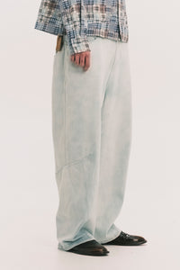 CARTER N WIDE LEG JEANS SALT GREEN