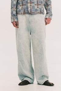 CARTER N WIDE LEG JEANS SALT GREEN