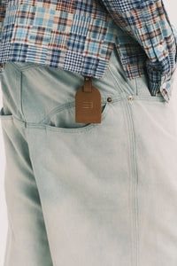 CARTER N WIDE LEG JEANS SALT GREEN