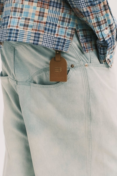 CARTER N WIDE LEG JEANS SALT GREEN