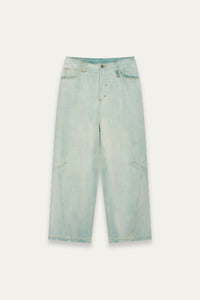 CARTER N WIDE LEG JEANS SALT GREEN