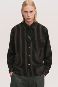 NASH LS SHIRT BLACK GOLD STRIPE (NAMESAKE EXCLUSIVE)