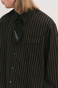 NASH LS SHIRT BLACK GOLD STRIPE (NAMESAKE EXCLUSIVE)