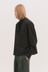 NASH LS SHIRT BLACK GOLD STRIPE (NAMESAKE EXCLUSIVE)