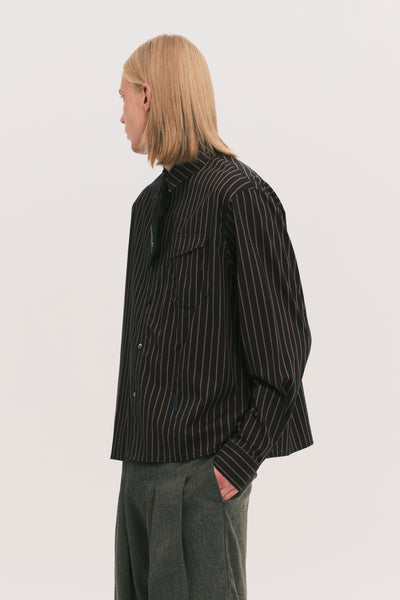 NASH LS SHIRT BLACK GOLD STRIPE (NAMESAKE EXCLUSIVE)