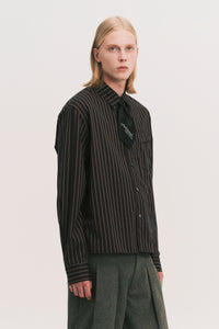NASH LS SHIRT BLACK GOLD STRIPE (NAMESAKE EXCLUSIVE)