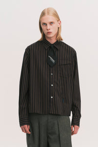 NASH LS SHIRT BLACK GOLD STRIPE (NAMESAKE EXCLUSIVE)