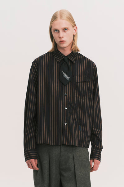 NASH LS SHIRT BLACK GOLD STRIPE (NAMESAKE EXCLUSIVE)