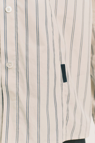NASH LS SHIRT BEIGE STRIPE