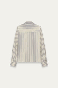 NASH LS SHIRT BEIGE STRIPE