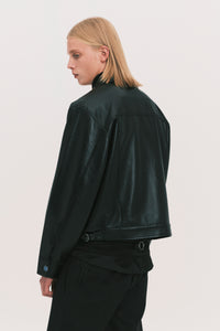 TYPE 1 BROGUE LEATHER JACKET EUPHORIC BLACK