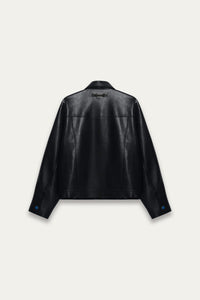 TYPE 1 BROGUE LEATHER JACKET EUPHORIC BLACK