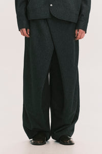 OG WIDE LEG LAMAR TROUSER GREY HERRINGBONE (NAMESAKE EXCLUSIVE)