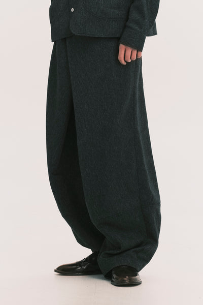 OG WIDE LEG LAMAR TROUSER GREY HERRINGBONE (NAMESAKE EXCLUSIVE)