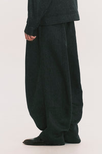 OG WIDE LEG LAMAR TROUSER GREY HERRINGBONE (NAMESAKE EXCLUSIVE)
