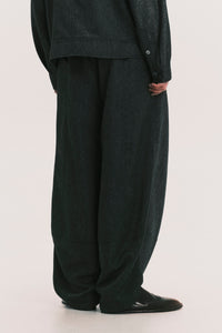 OG WIDE LEG LAMAR TROUSER GREY HERRINGBONE (NAMESAKE EXCLUSIVE)