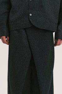 OG WIDE LEG LAMAR TROUSER GREY HERRINGBONE (NAMESAKE EXCLUSIVE)