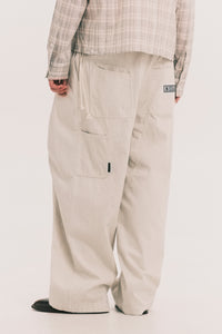 ANTONIO WIDE LEG PAINTER PANTS CANNOLI CREAM