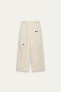 ANTONIO WIDE LEG PAINTER PANTS CANNOLI CREAM