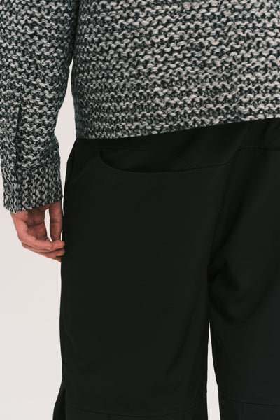 TOWSON PLEATED RELAX TROUSER EUPHORIC BLACK WOOL